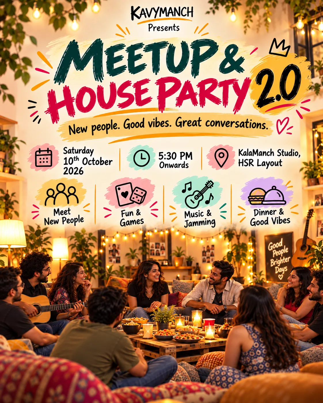 Poster for Artists Meetup & House Party 2.0
