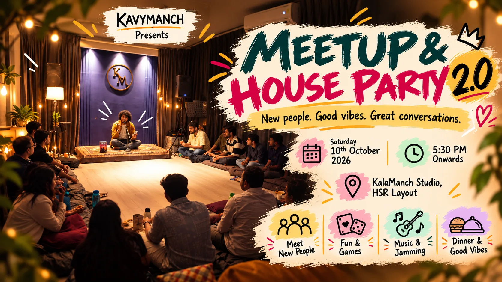 Artists Meetup & House Party 2.0 banner